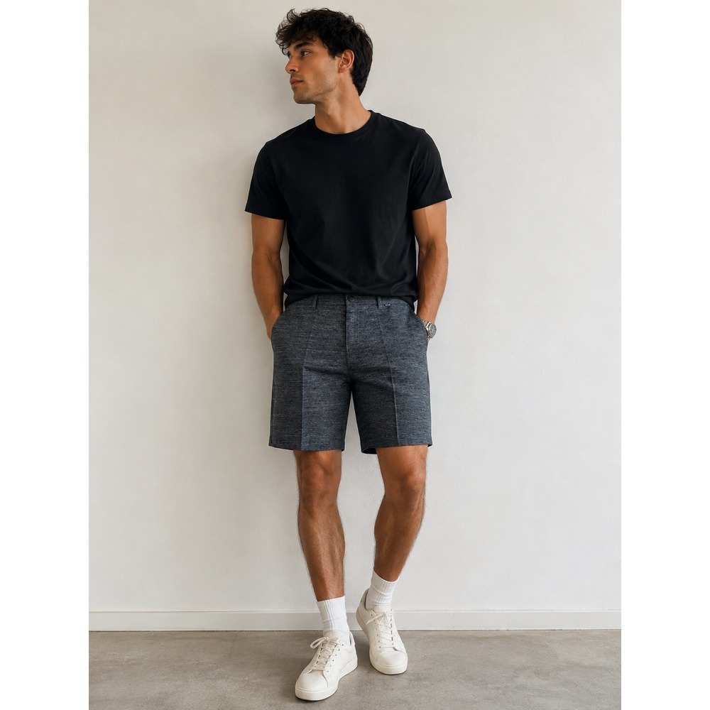 Hurley Mens H20 Dri Shorts Size 38 Black Heather Performance Casual Streetwear